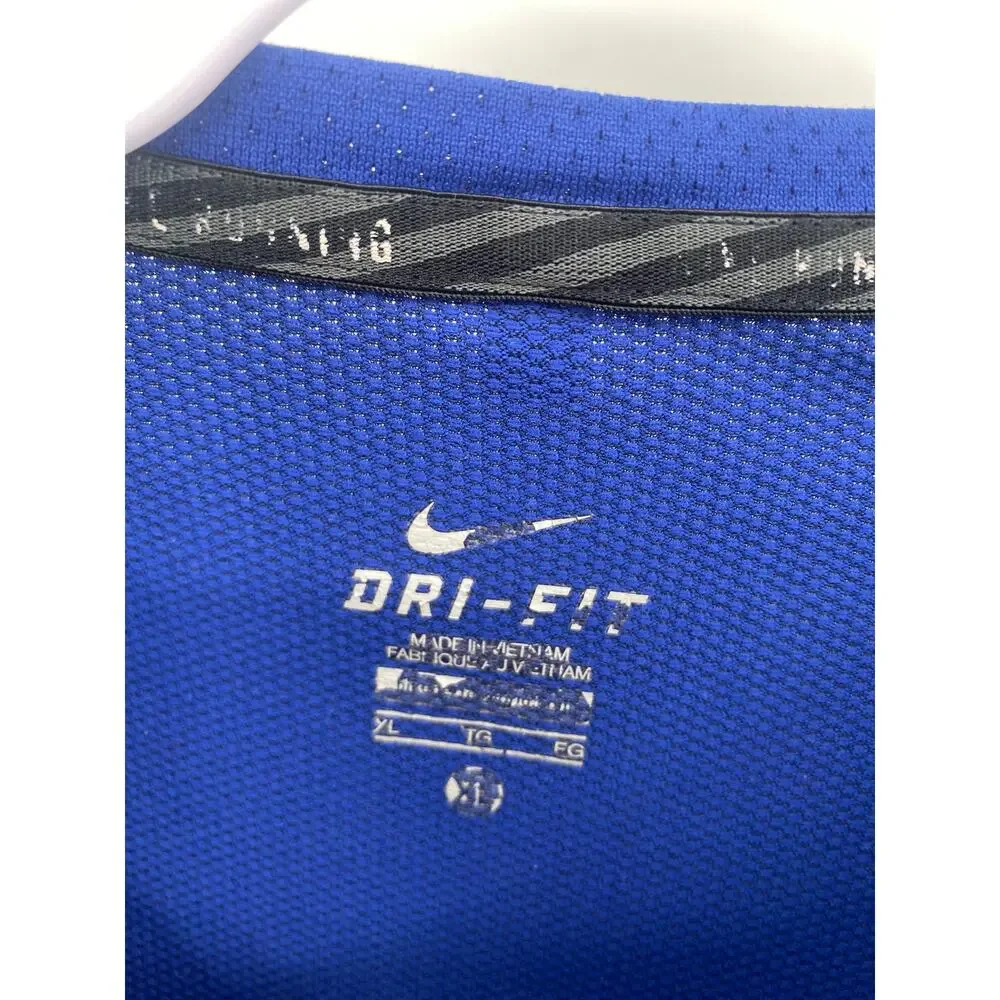 Nike Running Dri-Fit Contour Breathable Blue Running Shirt Men’s Size XL